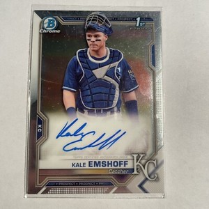 2021 1st Bowman Chrome Auto CPA-KE Kale Emshoff Royals Autograph