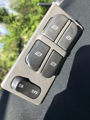 99-04 Saab 95 9-5 OEM Master Power Window Switch 4616082 GRAY W325K - Image 1 of 4