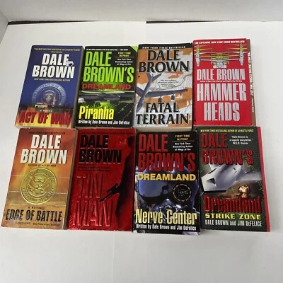 Dale Brown Lot of 8 Paperback Books Military Novels - Image 1 of 4