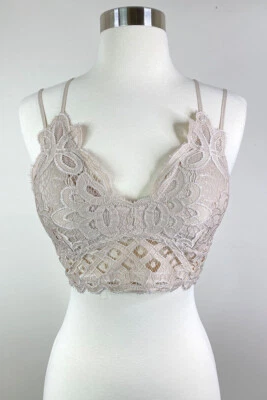 Sujetador Bralette Top Anémona Para Mujer Sexy Cómodo Encaje Inalámbrico Elástico S-XXL Foto 1 de 4