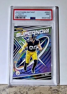 T.J. Watt 2023 Panini Supernova NFL #SN-21 Football Card PSA 9 come nuova - Foto 1 di 2
