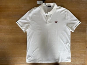 Emporio Armani Classic Polo Shirt White Color Men’s XXL ( Runs Small ) - Picture 1 of 13