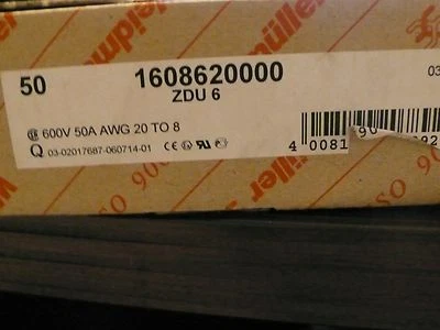 WEIDMULLER 1608620000 ZDU 6  TERMINAL BLOCKS - Image 1 of 3