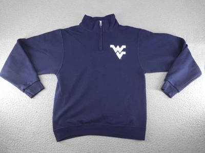 Vintage West Virginia Mountaineers Sweatshirt Womens Small Blue Cheer Club Logo - Image 1 of 4