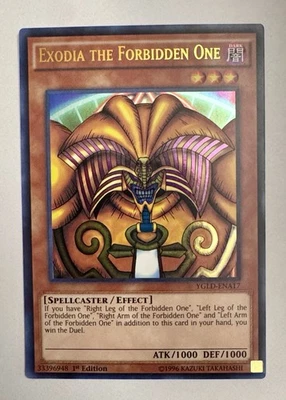Yugioh! MP Exodia the Forbidden One - YGLD-ENA17 - Ultra Rare - 1st Edition - Image 1 of 2