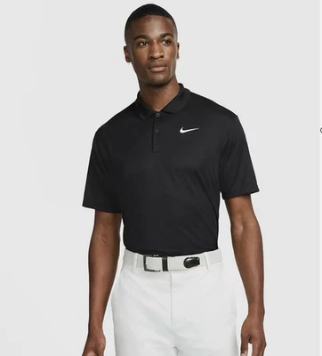 Nike Dri-Fit Men's Victory Golf Polo Shirt DH0822 010 Various Sizes NWT Black