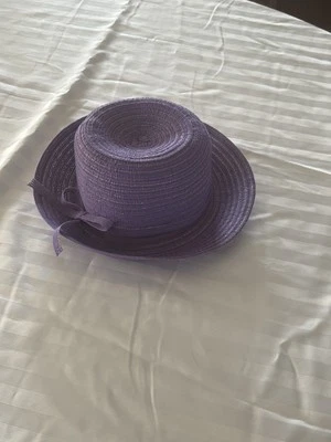 Sombrero morado talla única para la mayoría de poliéster, metálico y algodón (buen estado) Foto 1 de 4
