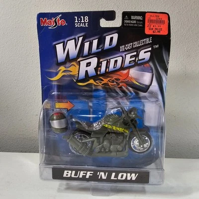 Maistro Wild Rides Moto Buff 'N Low Die Cast Collection Escala 1:18 Foto 1 de 4
