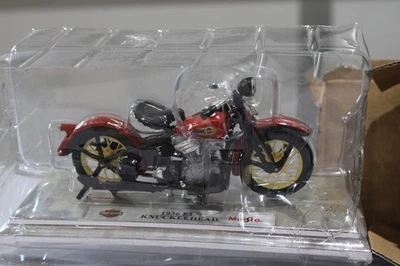 Maisto 1:18 Die Cast Harley Davidson 1936 EL Knucklehead motocicleta roja con caja Foto 1 de 3