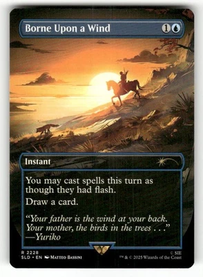 Borne Upon a Wind #2228 (NM) Secret Lair Drop SLD Magic MTG - Image 1 of 2