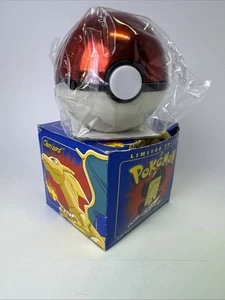 23K Gold Plated CHARIZARD Trading Card 1999 Burger King Pokemon Ball Blue SEALED - Picture 1 of 13