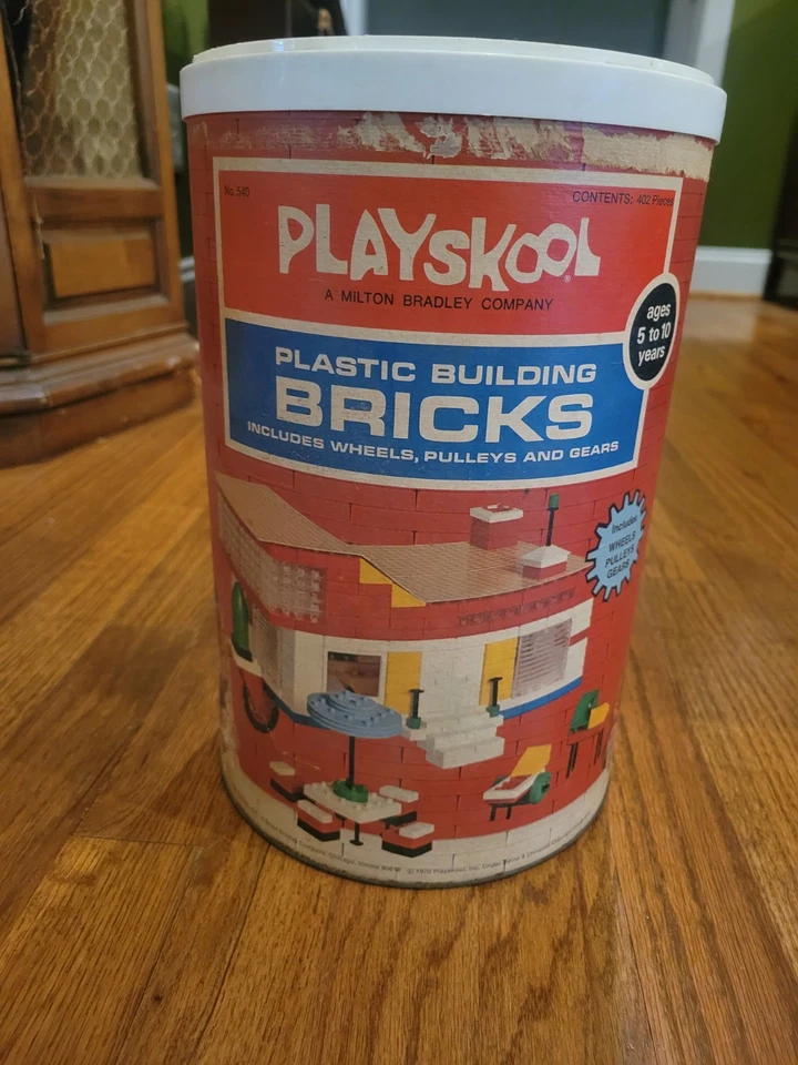 Ladrillos de construcción de plástico vintage PLAYSKOOL, juguetes clásicos, educativos, creativos Foto 1 de 4