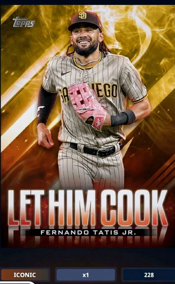 ICONIC ➡️DIGITAL CARD ⬅️FERNANDO  TATIS... TOPPS BUNT... COOK 2024...PADRES - Image 1 of 1