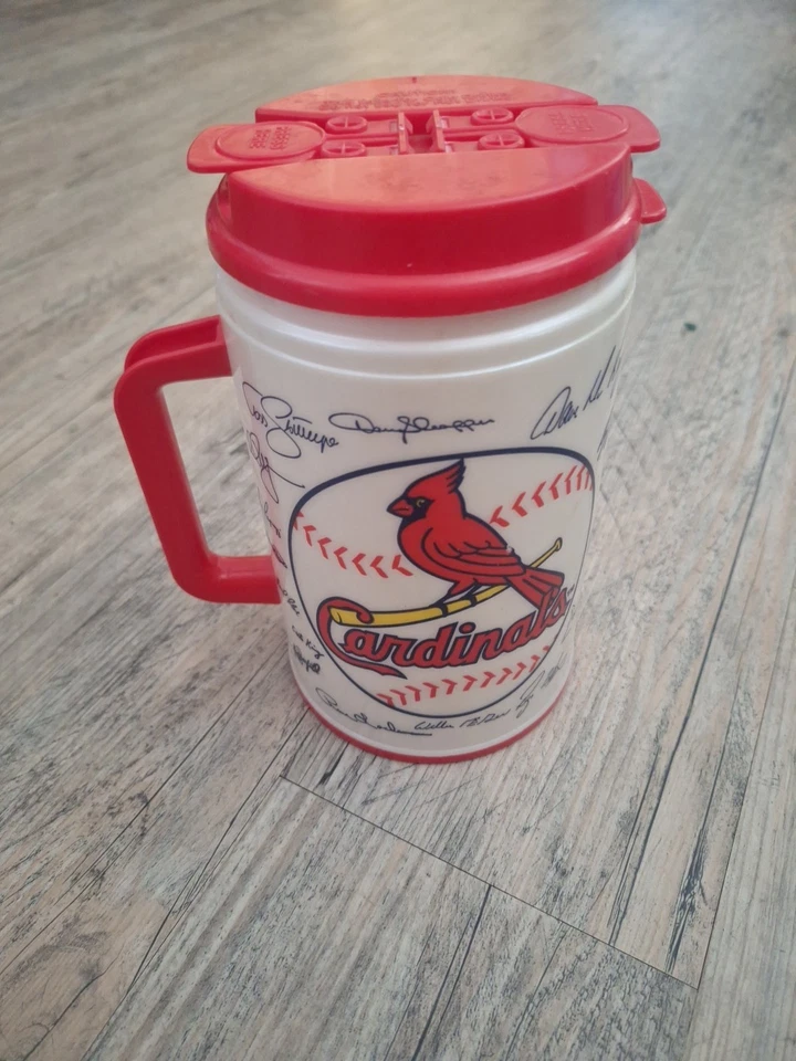 Дорожная кружка 1998 Whirley Signatures St Louis Cardinals / Shell Oil 32 унции США - Изображение 1 из 4