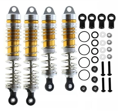 Alloy Machined Shock Set (4) for Traxxas Slash, Stampede & Rustler (4X4 & 2WD) - Image 1 of 3