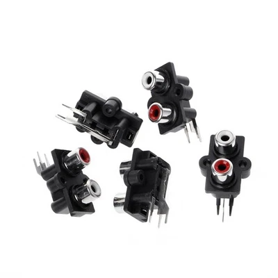 5 Pcs PCB Mount 2 Position Stereo o Video Jack RCA Female Connector - Image 1 of 4