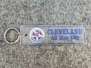 CLEVELAND INDIANS Keychain Cleveland All Star City 1981 80s Clear Long - Picture 1 of 5