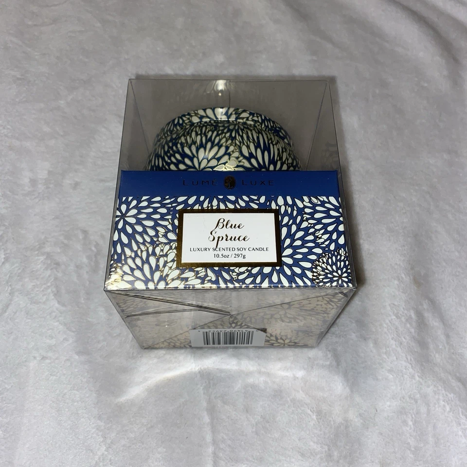 Vela de soja perfumada de lujo de abeto azul Lume Lux 10,5 OZ 297 g Foto 1 de 4