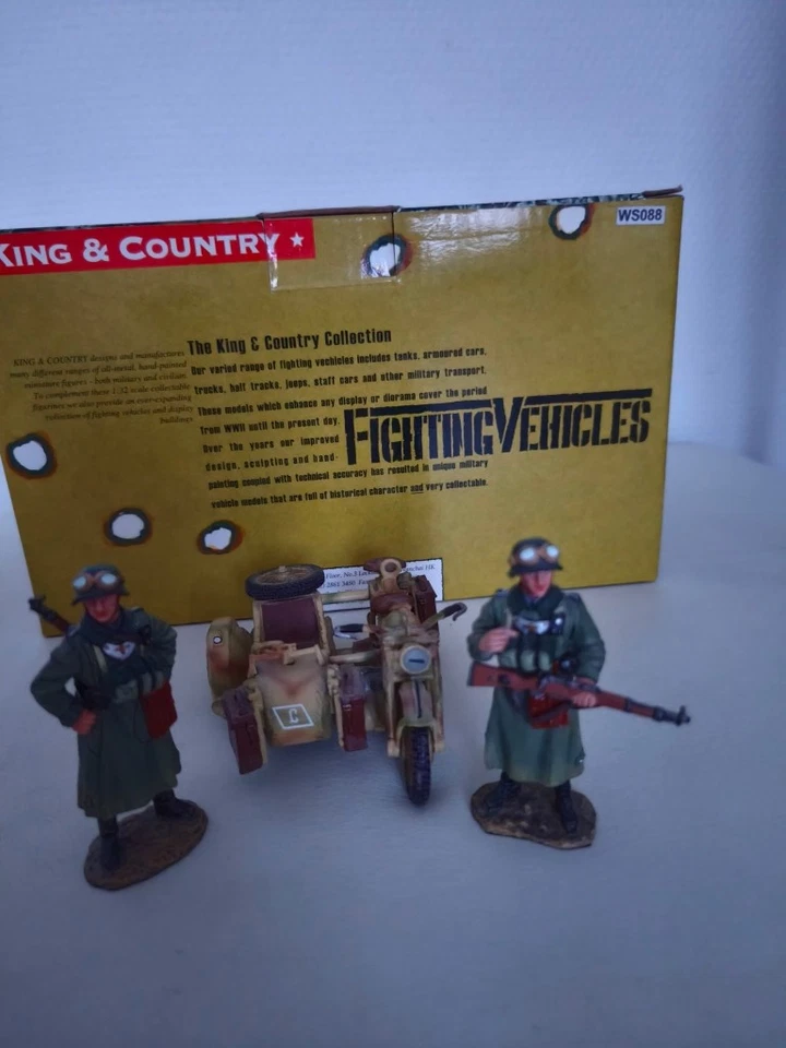 King&Country WS088, ROAD BLOCK , 1/32 , No Thomasgunn,no Showcase - Photo 1/4