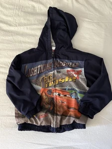 Kids Size 5 Cars Lightning McQueen Zip Up Jacket - Picture 1 of 4