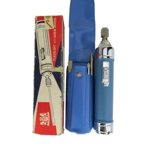 Vintage Chadwick Flashlight / Screw Driver Attachment With Vinyl Case NOS - Picture 1 of 12