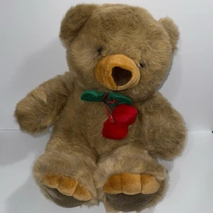 Vintage The JCPenney Collection 24” Brown and Red Stuffed Animal Teddy Bear - Picture 1 of 11