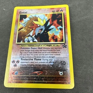 Pokemon Entei Black Star Promo WOTC #34 Reverse Holo LP Movie 2000 - Picture 1 of 11