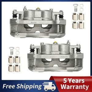 2 x Front Left & Right Disc Brake Calipers with Bracket for Ford F-150 12-20 - Picture 1 of 16