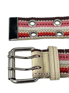 Cinturón multicolor para mujer de 40 in de doble orificio y barra de lona pesada de color muti - Imagen 1 de 6
