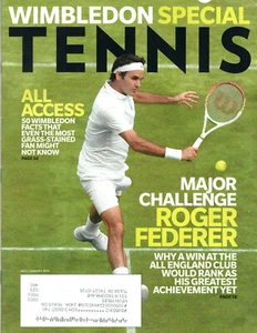 tennis magazine july/august 2014 roger federer wimbledon special tommy haas - Imagen 1 de 2