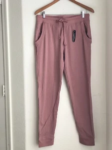 EEVEE Pink Soft Joggers Elastic Waist Pockets Lounge Athleisure Women's Large - Picture 1 of 18