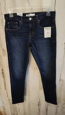 Новый - размер 34 - YUMMIE DENIM средний стирка синий джинсовой ткани джинсы - прямые штанины - Изображение 1 из 2