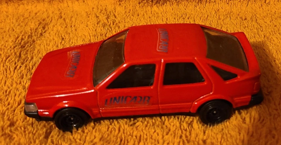 Vintage Corgi Red Saab 9000 Old Toy Car Marked Made In Gt Britain Collectible  - Image 1 of 4