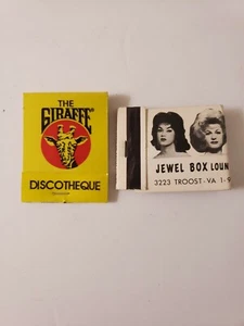 Lot Of 2 Unique Vintage Matchbooks Restaurants Motels Lounge Collectable - Picture 1 of 5