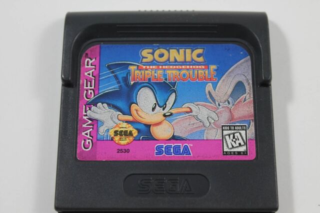 G SONIC THE HEDGEHOG Kid's Gear Game Gear Sega 1896 gg