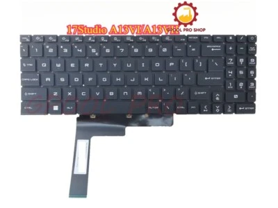 全新 US Per Key 背光键盘 适用于 MSI Stealth 17Studio A13VI/A13VH — 第 1/2 张图片