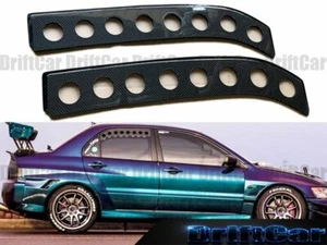 Fit with 02-07 Lancer EVO 7 8 9 Gen FRP Carbon Fiber Window Edge Top Vent Cover - Picture 1 of 4