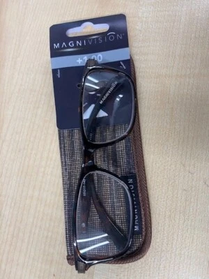 Foster Grant - Magnivision Lesebrille +1,00 inkl. Etui - Brandneu