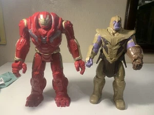 Marvel 12” Figures Lot Of 2 Figures 2017 2018 Iron Man Thanos  - Picture 1 of 9