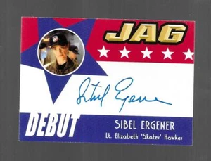 JAG Premiere Edition Debut Autograph card D15 Sibel Ergener - Lt. Skates Hawks - Picture 1 of 2