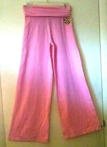 Vintage Rocawear Applique Embroidered Cuffed Waist Soft Pants Sz L 12-14 Fun - Picture 1 of 11