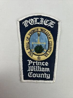 Parche de hombro despegue uniforme blanco de la policía del condado de Prince William (Virginia) Foto 1 de 3