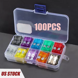100 Stck. Auto KFZ Medium Standard Sicherungen Auto Blade Sicherung Sortiment Kit APM - Bild 1 von 10