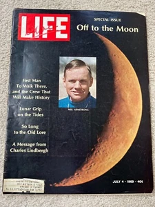 VTG LIFE MAGAZINE JULY 4, 1969, SPECIAL ISSUE: OFF TO THE MOON NEIL ARMSTRONG - Picture 1 of 3