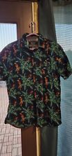 Broken Threads Mens Hawaiian XL Margaritaville Button Up Shirt Parrots Floral