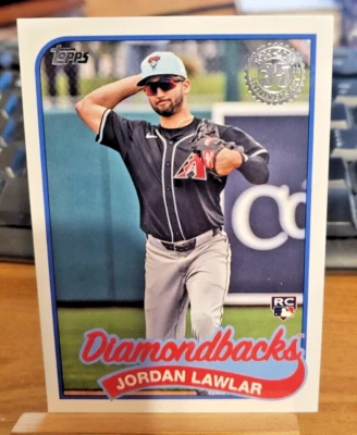 2024 Topps Update 1989 Jordan Lawlar 89US-40 Rookie Insert Arizona Diamondbacks - Image 1 of 2