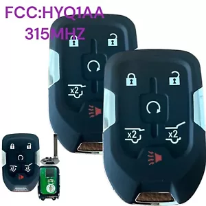 2 New For 2015-2020 Chevrolet Tahoe Suburban GMC Yukon Keyless Smart Key Fob - Picture 1 of 1