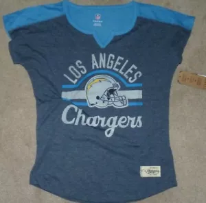 NEW NFL LA Los Angeles Chargers Football T Shirt Youth GIRLS M 10 12 NEW NWT - Picture 1 of 1