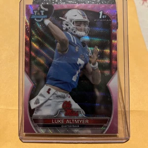 2022 Bowman University Luke Altmyer  purple 125/125! ole miss rare 1/1 - Picture 1 of 4