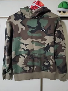 Nike Air Jordan Brand Jumpman Camo Camouflage Youth Large Hoodie - Picture 1 of 9
